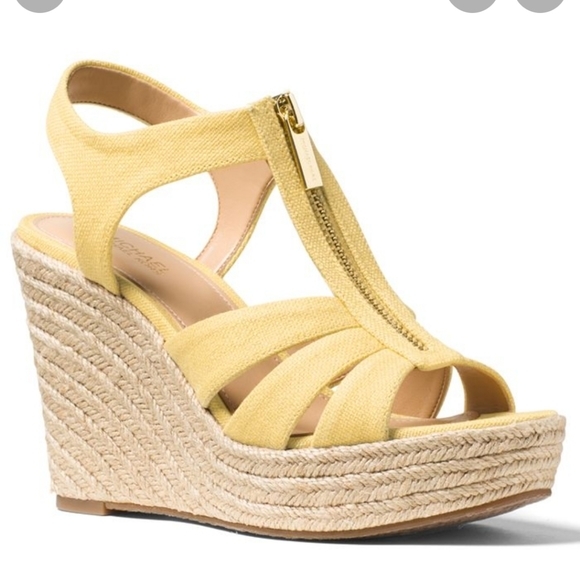 Michael Kors Yellow Wedges size 8 - Picture 9 of 9
